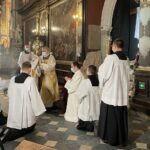 04.04.2021. Sandomierz. Bazylika katedralna. Msza rezurekcyjna.  Na zdjęciu: Krzysztof Nitkiewicz - biskup sandomierski / Grażyna Szlęzak-Wójcik / Radio Kielce