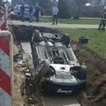 30.04.2021. Wilków. Dachowanie / KMP Kielce