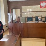 30.04.2021. Kielce. Ogłoszenie wyroku w sprawie Tadeusza D., byłego wójta Piekoszowa, oskarżonego o korupcję. Na zdjęciu (od lewej): Daniel Prokopowicz - prokurator, Monika Horecka - sędzia / Monika Miller / Radio Kielce