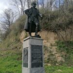 26.04.2021. Opatowiec. Tereny nadwiślańskie. Pomnik Marszałka Józefa Piłsudskiego / Marta Gajda