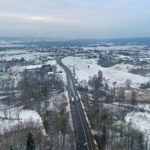 30.11.2020 Bobrza. Droga krajowa nr 74 na odcinku Mniów - Kielce. DK 74 / Jarosław Kubalski / Radio Kielce