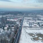 30.11.2020 Bobrza. Droga krajowa nr 74 na odcinku Mniów - Kielce. DK 74 / Jarosław Kubalski / Radio Kielce