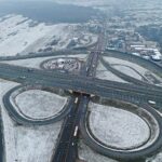 30.11.2020 Droga krajowa nr 74 na odcinku Mniów - Kielce. Węzeł Kielce Zachód. Skrzyżowanie S7 i DK 74 / Jarosław Kubalski / Radio Kielce