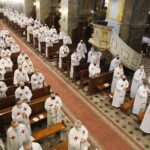 01.04.2021 Kielce. Wielki Czwartek. Msza Święta Krzyżma w Bazylice Katedralnej / Jarosław Kubalski / Radio Kielce