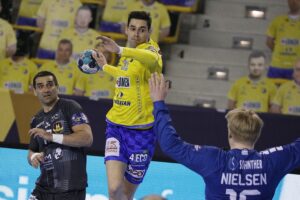 07.04.2021. Kielce. 1/8 finału Ligi Mistrzów: Łomża Vive Kielce - HBC Nantes / Jarosław Kubalski / Radio Kielce