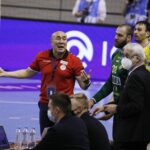 07.04.2021. Kielce. 1/8 finału Ligi Mistrzów: Łomża Vive Kielce - HBC Nantes / Jarosław Kubalski / Radio Kielce