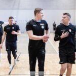 29.04.2021. Kielce. Wspólny trening Łomży Vive Kielce i AZS UJK Kielce / kielcehandball.pl