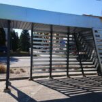 03.04.2021. Opatów. Powstający zielony przystanek / Emilia Sitarska / Radio Kielce