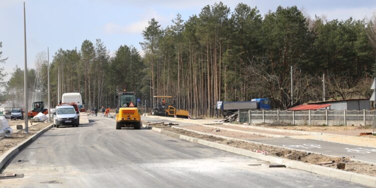 12.04.2021. Ostrowiec Świętokrzyski. Ulica Krzemienna / Emilia Sitarska / UM Ostrowiec Świętokrzyski