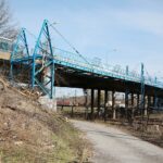 09.04.2021. Skarżysko-Kamienna. Wiadukt nad torami / Wiktor Taszłow / Radio Kielce