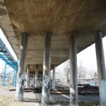 09.04.2021. Skarżysko-Kamienna. Wiadukt nad torami / Wiktor Taszłow / Radio Kielce