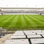 31.3.2016 Kielce. Kolporter Arena. Taki widok mają komentatorzy sportowi Radia Kielce. / Wojciech Habdas / Radio Kielce