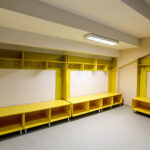 31.3.2016 Kielce. Kolporter Arena. Szatnia gości. / Wojciech Habdas / Radio Kielce