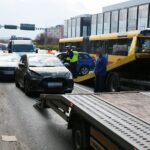 23.04.201 Kielce. Karambol na alei Solidarności / Wiktor Taszłow / Radio Kielce