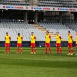 24.04.2021. Kielce. 26. kolejka Fortuna 1. Ligi Korona Kielce - ŁKS Łódź / Wiktor Taszłow / Radio Kielce