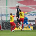 24.04.2021. Kielce. 26. kolejka Fortuna 1. Ligi Korona Kielce - ŁKS Łódź / Wiktor Taszłow / Radio Kielce