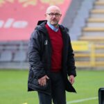 24.04.2021. Kielce. 26. kolejka Fortuna 1. Ligi Korona Kielce - ŁKS Łódź. Na zdjęciu: Dominik Nowak - trener Korony / Wiktor Taszłow / Radio Kielce