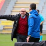 24.04.2021. Kielce. 26. kolejka Fortuna 1. Ligi Korona Kielce - ŁKS Łódź. Na zdjęciu: Dominik Nowak - trener Korony / Wiktor Taszłow / Radio Kielce