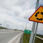 26.04.2021. Prząsław koło Jędrzejowa. Droga krajowa nr 78. Dojazd do ronda / Wiktor Taszłow / Radio Kielce