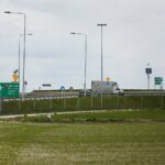 26.04.2021. Prząsław koło Jędrzejowa. Droga krajowa nr 78. Dojazd do ronda / Wiktor Taszłow / Radio Kielce