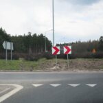 26.04.2021. Cedzyna. Droga S74. Dojazd do ronda / Wiktor Taszłow / Radio Kielce