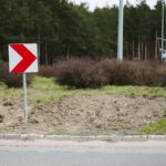 26.04.2021. Cedzyna. Droga S74. Dojazd do ronda / Wiktor Taszłow / Radio Kielce