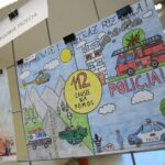 27.04.2021. Kielce. Rozstrzygnięcie konkursu plastycznego dla uczniów szkół podstawowych „112 - zawsze w gotowości” / Wiktor Taszłow / Radio Kielce