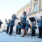 28.04.2021. Kielce. Prezentacja Marszałkowskiej Orkiestry Dętej Województwa Świętokrzyskiego / Wiktor Taszłow / Radio Kielce