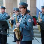 28.04.2021. Kielce. Prezentacja Marszałkowskiej Orkiestry Dętej Województwa Świętokrzyskiego / Wiktor Taszłow / Radio Kielce