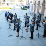 28.04.2021. Kielce. Prezentacja Marszałkowskiej Orkiestry Dętej Województwa Świętokrzyskiego / Wiktor Taszłow / Radio Kielce