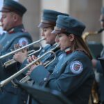 28.04.2021. Kielce. Prezentacja Marszałkowskiej Orkiestry Dętej Województwa Świętokrzyskiego / Wiktor Taszłow / Radio Kielce