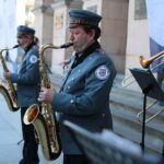 28.04.2021. Kielce. Prezentacja Marszałkowskiej Orkiestry Dętej Województwa Świętokrzyskiego / Wiktor Taszłow / Radio Kielce