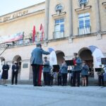 28.04.2021. Kielce. Prezentacja Marszałkowskiej Orkiestry Dętej Województwa Świętokrzyskiego / Wiktor Taszłow / Radio Kielce