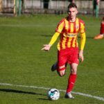 28.04.2021 Kielce. III liga. Mecz Korona II Kielce - KSZO Ostrowiec / Wiktor Taszłow / Radio Kielce