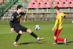 28.04.2021 Kielce. III liga. Mecz Korona II Kielce - KSZO Ostrowiec / Wiktor Taszłow / Radio Kielce