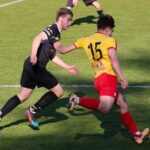 28.04.2021 Kielce. III liga. Mecz Korona II Kielce - KSZO Ostrowiec / Wiktor Taszłow / Radio Kielce