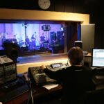 09.04.2021. Studio Gram. Radio Kielce. Koncert zespołu Raincoat / Wiktor Taszłow / Radio Kielce