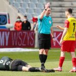 10.04.2021. Kielce. 24. kolejka Fortuna 1 ligi: Korona Kielce - GKS Tychy / Wiktor Taszłow / Radio Kielce