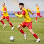 10.04.2021. Kielce. 24. kolejka Fortuna 1 ligi: Korona Kielce - GKS Tychy / Wiktor Taszłow / Radio Kielce