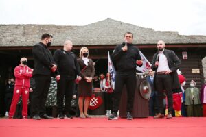 12.04.2021. Chęciny. Pokazowy trening Młodzieżowych Mistrzostw Świata Kobiet i Mężczyzn / Wiktor Taszłow / Radio Kielce