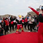 12.04.2021. Chęciny. Pokazowy trening Młodzieżowych Mistrzostw Świata Kobiet i Mężczyzn / Wiktor Taszłow / Radio Kielce