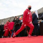 12.04.2021. Chęciny. Pokazowy trening Młodzieżowych Mistrzostw Świata Kobiet i Mężczyzn / Wiktor Taszłow / Radio Kielce