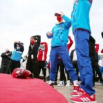 12.04.2021. Chęciny. Pokazowy trening Młodzieżowych Mistrzostw Świata Kobiet i Mężczyzn / Wiktor Taszłow / Radio Kielce