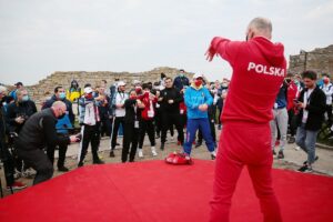 12.04.2021. Chęciny. Pokazowy trening Młodzieżowych Mistrzostw Świata Kobiet i Mężczyzn / Wiktor Taszłow / Radio Kielce