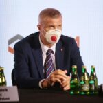 13.04.2021. Kielce. Konferencja dotycząca Młodzieżowych Mistrzostw Świata w boksie w Kielcach. Na zdjęciu: Bogdan Wenta - prezydent Kielc / Wiktor Taszłow / Radio Kielce
