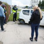 20.04.2021. Kielce Kolizja na ulicy Skrajnej / Wiktor Taszłow / Radio Kielce