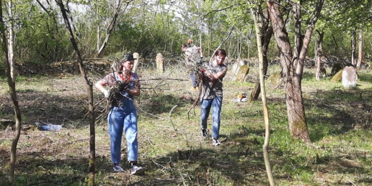 13.05.2021. Małogoszcz. Akcja porządkowania kirkutu / Klub Historyczny