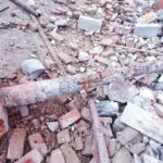 17.05.2021. Bilcza. Znalezisko w rozbieranym budynku remizy OSP / OSP w Bilczy