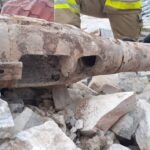 17.05.2021. Bilcza. Znalezisko w rozbieranym budynku remizy OSP / OSP w Bilczy