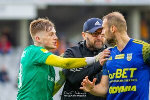 29.05. 2021. Kielce. 32. kolejka Fortuna 1 Ligi: Korona Kielce - Arka Gdynia. Awantura w doliczonym czasie gry / Paweł Jańczyk / Fotografia Piękna